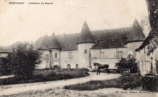 1914 Montbron Château de Menet.jpg